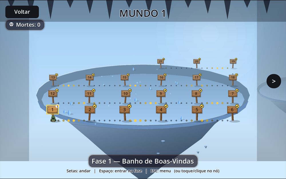 Mapa de fases do mundo As Bolhas